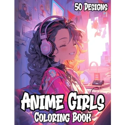 Abbildung von Anime Girls Coloring Book: Cute Manga Teens to Color for Adults &amp; Kids