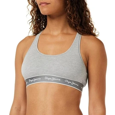 Abbildung von Pepe Jeans Bustier, Damen, Größe: Small, Grey marl