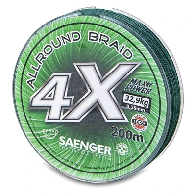 Abbildung von Saenger 4x Allround Braid 200m 0,30mm Geflochtene Schnur