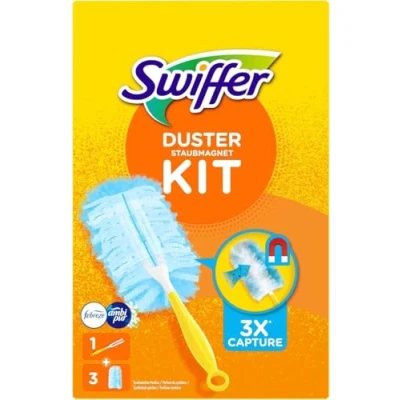 Abbildung von Swiffer Staubwedel DUSTER Staubmagnet Stauwischer entferner mit Febreze Frische, + 3 Tücher