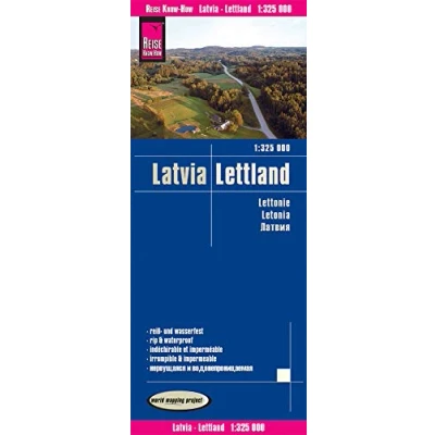 Abbildung von Reise Know How Landkarte Lettland / Latvia (1:325.000): reiß und wasserfest (world mapping project)