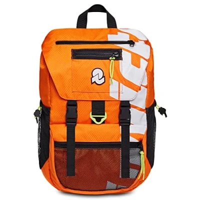 Abbildung von Invicta Rucksack, JOLLY X Umweltfreundlicher Tagesrucksack, Für Büro, Ausflüge &amp; Pendeln, Uni, Sport, Freizeit, mit seitlichen Taschen 15,6&#039;&#039; Laptopfach, italienisches Design, orange