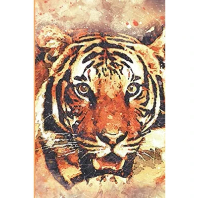 Abbildung von Krafttier Tiger Notizbuch mit Bild: / Tagebuch 120 Seiten für Fans