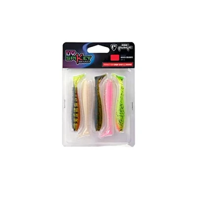 Abbildung von Fox Rage Spikey Shad UV Mixed Colour Pack 5pcs 12cm Gummifisch