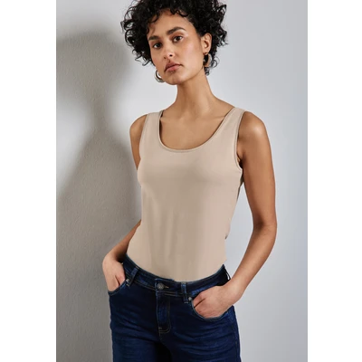 Abbildung von Street One IN UNI Top, Damen, Größe: 38, Beige