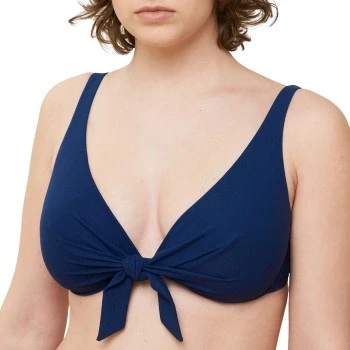 Abbildung von Triumph Summer Glow W Sensual Deep Bikini Top Marine B 44 Damen