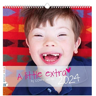 Abbildung von Wandkalender A little extra 2024: Fotografien von Kindern und Jugendlichen mit Down Syndrom (A extra: by Conny Wenk)
