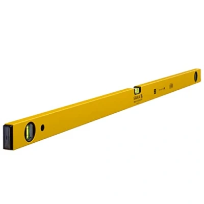Abbildung von STABILA Wasserwaage Type 70 2, 120 cm, leichtes Alu Profil, 1 Horizontal Libelle, 2 Vertikal Libellen, Made in Germany
