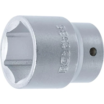 Abbildung von BGS 3436 Steckschlüssel Einsatz Sechskant 20 mm (3/4&quot;) SW 36 CV Stahl Stecknuss