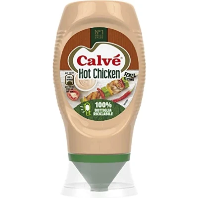 Abbildung von 6x Calve Calvè Salsa Hot chicken Fritessoße Soße Sauce squeeze 250ml