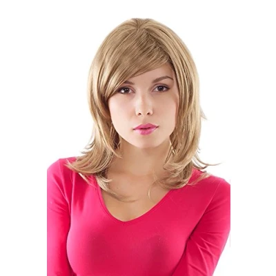 Abbildung von Wig ME UP GFW941 19 Perücke dunkelblond Seitenscheitel blond glatt