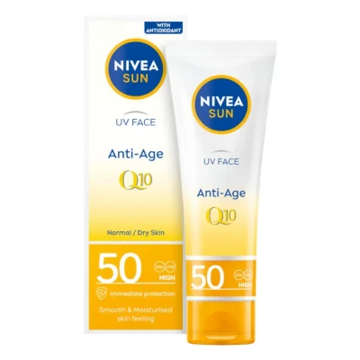 Abbildung von Nivea Sun UV Face Anti Age Q10 Sonnencreme SPF50 50ml