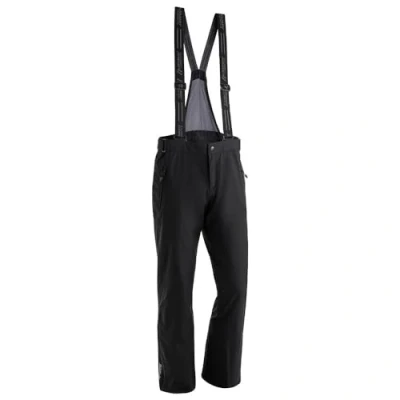 Abbildung von Maier Sports Anton Light, Leichte Herren Skihose, Wasserdichte Schneehose mit Hosenträgern, Stretchmaterial und verstellbarer Bund, PFC frei, mTEX Wetterschutz, Schwarz, Gr. 54 (W38/L32)