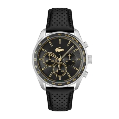 Abbildung von Lacoste Boston Chronograph black/silvercoloured, Herren, Größe: One Size, Black/silver coloured