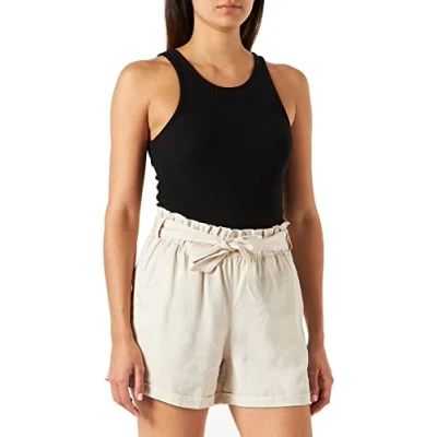 Abbildung von TOM TAILOR Denim Damen Stoff Bermuda Shorts 1030968, 10336 Light Cashew Beige, XL