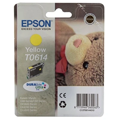 Abbildung von Epson T0614 gelb tintenpatrone 8ml C13T06144010 original