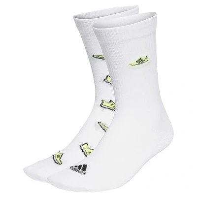 Abbildung von Adidas, Run X Ultraboost Shoe Love Graphic, Socken (2 Paare), Weiß/Klarer Zitrone/Schwarz, S, Unisex Adult