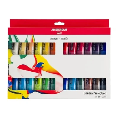 Abbildung von Amsterdam Standard Series Acryl Allgemeine Auswahl Set 24x20ml