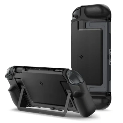 Abbildung von Spigen Dual Grip Hülle Kompatibel mit Switch 2 2025 Case Schwarz