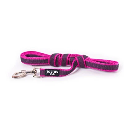 Abbildung von Julius K9 C&amp;amp G Schnur, rosa/grau 20mm/3m mit Griff