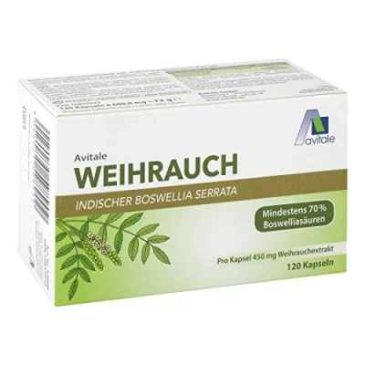 Abbildung von Weihrauch 450 mg Boswellia Serrata Kapseln