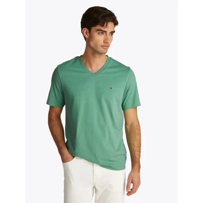 Abbildung von Tommy Hilfiger Essential V NECK TEE Tshirt basic, Herren, Größe: XL, Fort green