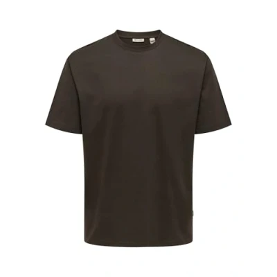 Abbildung von ONLY &amp; SONS Herren Onsfred Life RLX Ss Tee Noos, Mulch, X Small