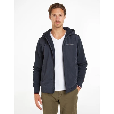 Abbildung von Tommy Hilfiger MIX Media Hooded ZIP THRU Leichte Jacke, Herren, Größe: Small, Desert sky