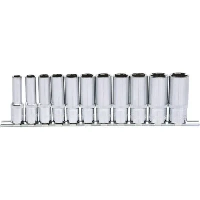 Abbildung von KS TOOLS 918.0611 Steckschlüsseleinsatz Set Chrom Vanadium Stahl 3/8 Vierkant