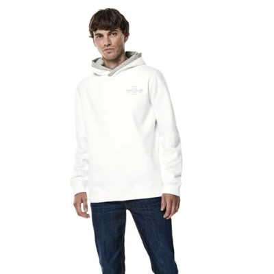 Abbildung von Street One MEN Kapuzenpullover, Herren, Größe: Large, Weiß