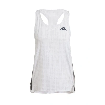 Abbildung von adidas Performance Adizero Snglt Top, Damen, Größe: Small, White lgh solid grey
