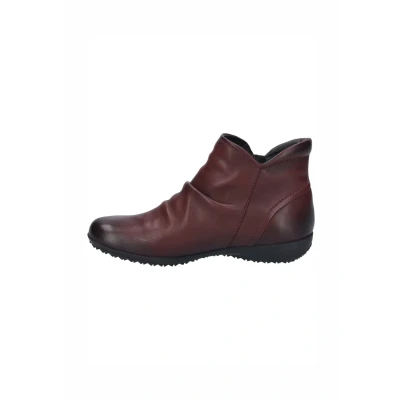 Abbildung von Josef Seibel Damen Klassische Stiefeletten Naly 41,Weite G (Normal),reißverschluss,gerafft,Boots,Stiefel,Bootee,Bordeaux,40 EU