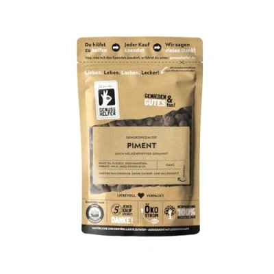Abbildung von Bremer Gewürzhandel Piment, ganz, Pimentkörner, Nelkenpfeffer zum Kochen und Backen, 10 x 50g