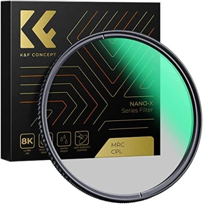 Abbildung von K&amp;F Concept Nano X Serie Polfilter 58mm CPL Filter Polarisationsfilter MRC mit 28x vergütet