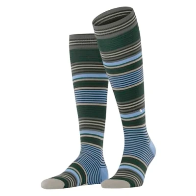 Abbildung von Burlington Stripe Kniestrümpfe, Herren, Größe: 40 46, Black