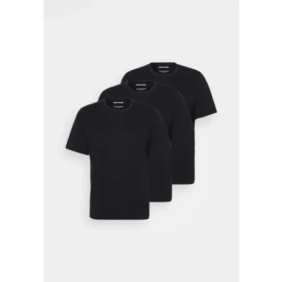 Abbildung von Jack &amp; Jones Jacunder TEE CREW NECK 3 PACK Unterhemd/shirt, Herren, Größe: Large, Black
