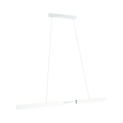 Abbildung von Paulmann 79889 LED Pendelleuchte Aptare incl. 1x18 / Watt dimmbar Deckenlampe Weiß matt gebürstet Hängelampe Metall Pendellampe 2700 K