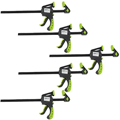 Abbildung von TRUTZHOLM Schraubzwinge 5x Einhandzwinge 60x150 mm Schnellspannzwinge Spanner, (Set)