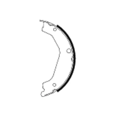 Abbildung von TEXTAR 91068400 Handbremsbeläge ohne Handbremshebel HYUNDAI: Terracan, Terracan Box Body / SUV