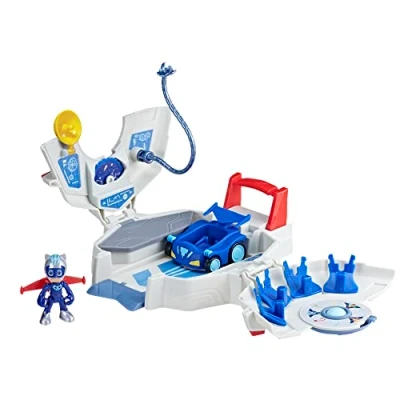 Abbildung von PJ Masks Power Heroes Hauptquartier, Spielset mit Auto und Figur, Spielzeug für Jungen Mädchen