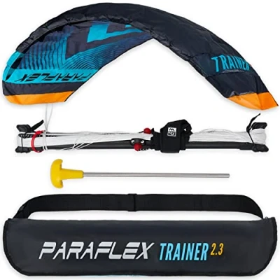 Abbildung von Lenkmatte Paraflex Trainer 2.3 (türkis) flugfertig ink. Trainerbar und Zubehör