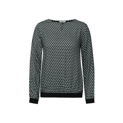 Abbildung von Cecil MIT Minimal Print Bluse, Damen, Größe: XL, Grün