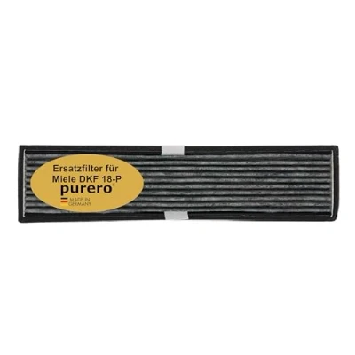 Abbildung von purero® Aktivkohlefilter Ersatzfilter für Miele DKF 18 P, Nachfolgemodell von 1 Optimale Geruchsabscheidung Made in Germany