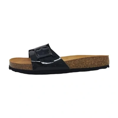 Abbildung von Tamaris Damenschuhe Pantoletten Fußbett Pantolette Schwarz Freizeit, Schuhgröße:40 EU