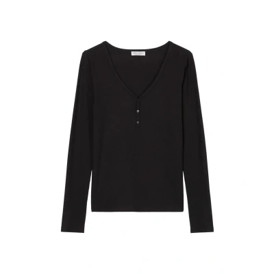 Abbildung von Marc O&#039;Polo Modern MOVE Nachtwäsche Shirt, Damen, Größe: Large, Black