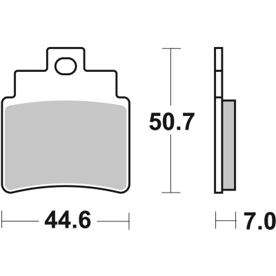 Abbildung von TRW Sinter Maxi Scooter MCB732SRM Bremsbelagsatz