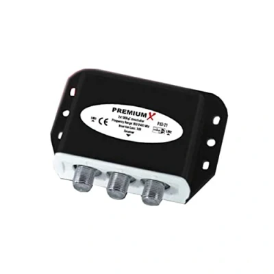 Abbildung von PremiumX SAT Multischalter PXD 21 DiSEqC Schalter 2/1 Umschalter 2.0 Wetterschutz Full HD HDTV 3D