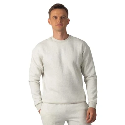 Abbildung von Carlheim Men&#039;s Sweatshirt Hudson Branded, Marl White, X Large