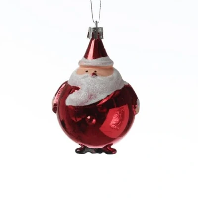 Abbildung von MARELIDA Christbaumschmuck Weihnachtsbaumschmuck Weihnachtsmann bruchfest glänzend H: 9cm