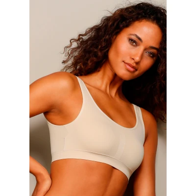 Abbildung von LASCANA Bustier, aus weicher Microfaser, mit integrierten Pads